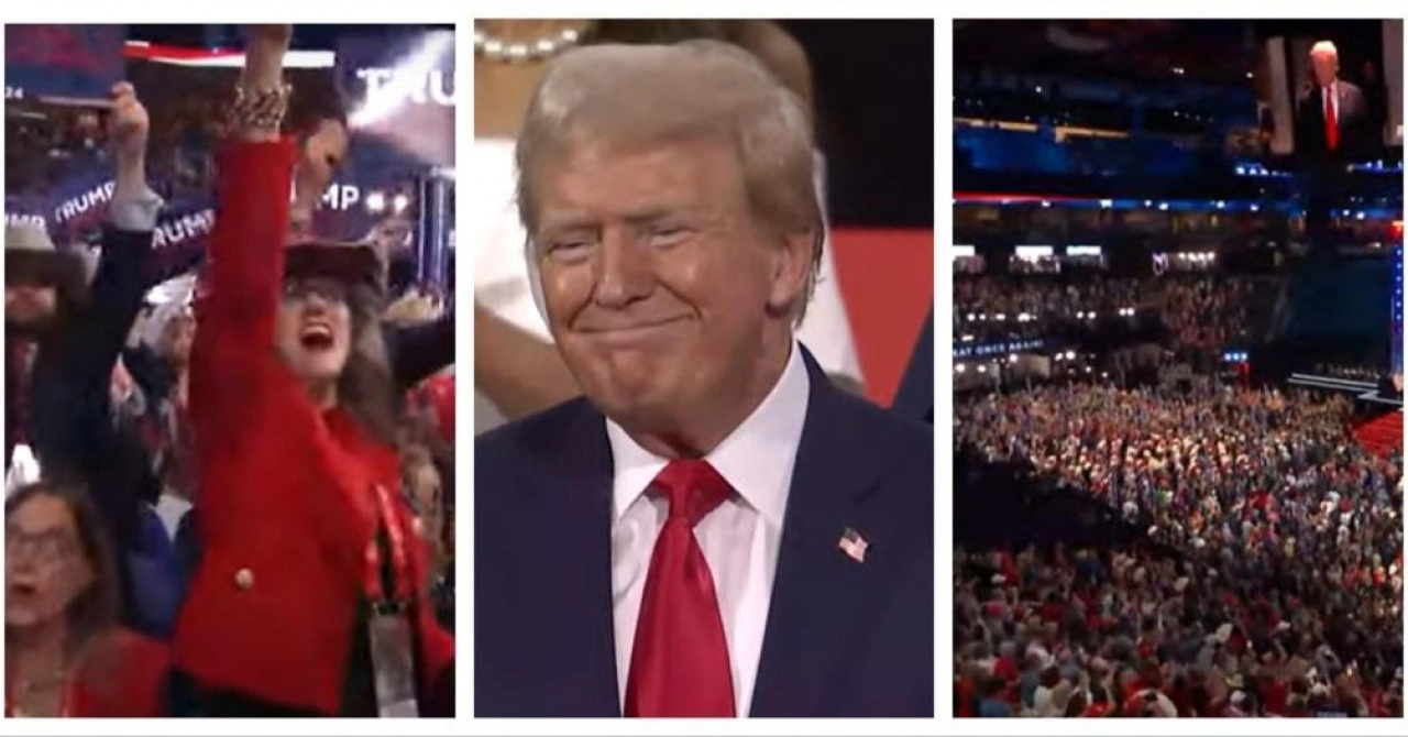 Kao da se spustio Mesija osobno: Delirij u publici, dvorana na nogama, ljudi u suzama, pogledajte doček Donalda Trumpa!